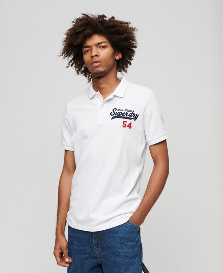 Superdry Men’s Superstate Polo Shirt White / Optic - Size: L