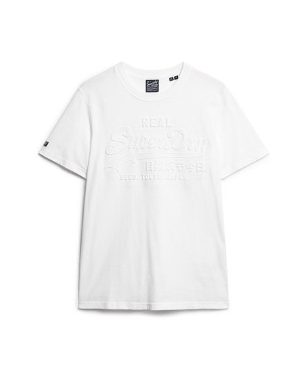 Superdry Optic embossed branding letter T-shirt — Pep Serra street wear