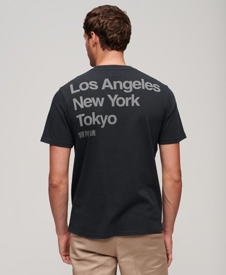 Superdry Men’s City Loose T-Shirt Navy / Eclipse Navy - Size: M