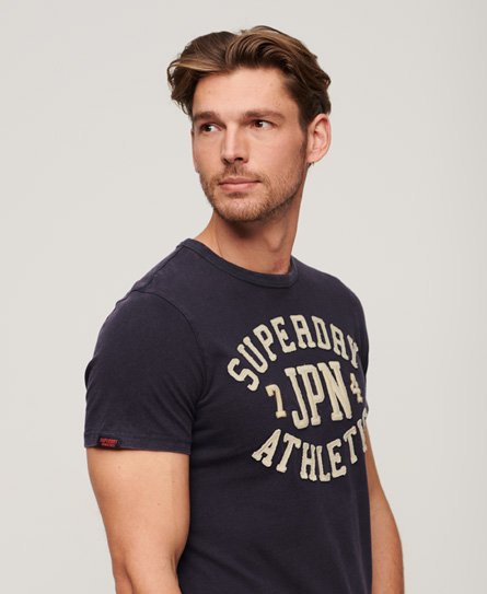 Superdry Men’s Vintage Athletic Short Sleeve T-Shirt Navy / Eclipse Navy - Size: XL