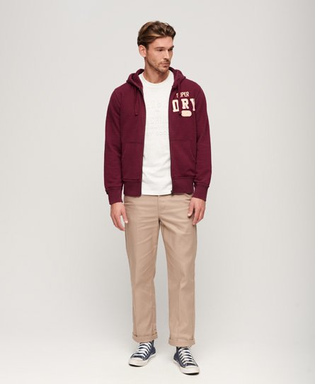 Superdry discount maroon hoodie