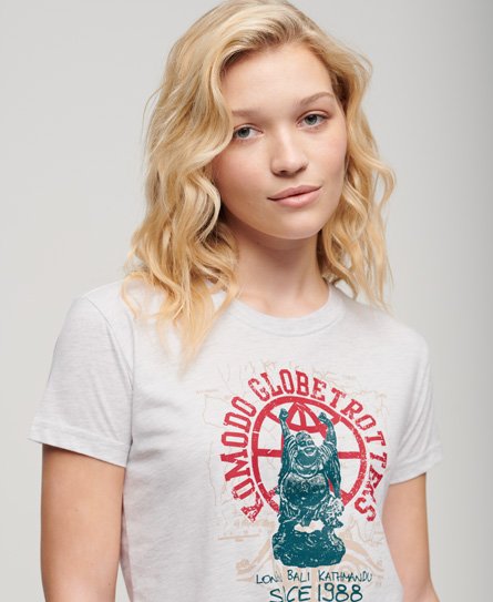 Formsydd Superdry x Komodo Globetrotter-T-skjorte