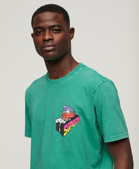 Neon Travel T-shirt met losse pasvorm