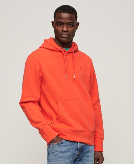 Sportswear hoodie met losse pasvorm en reliëf-logo