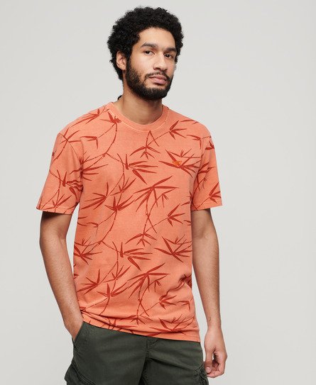 Superdry Homme T-shirt Imprimé Surteint Vintage Orange