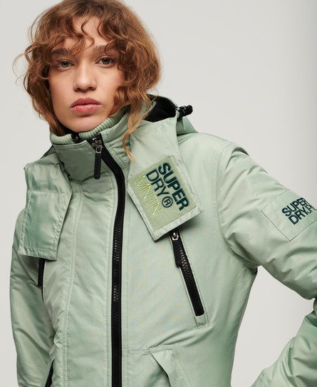 Superdry Women’s Hooded Mountain Windbreaker Jacket Green / Sea Green - Size: 10
