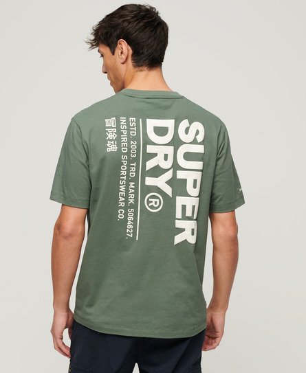 Locker geschnittenes Utility Sport T-Shirt mit Logo