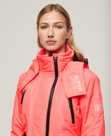 Superdry Women’s Hooded Mountain Windbreaker Jacket Pink / Hyper Fire Pink - Size: 14