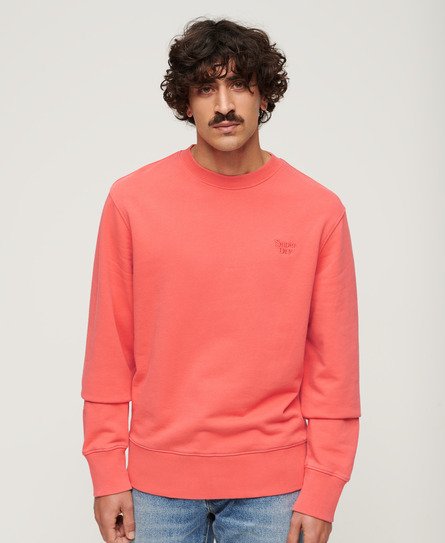 Superdry Mannen Vintage Sweatshirt met Wassing Cream