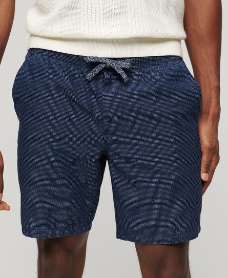 Superdry Men’s Indigo Bermuda Shorts Dark Blue / Indigo Dobbie - Size: XL