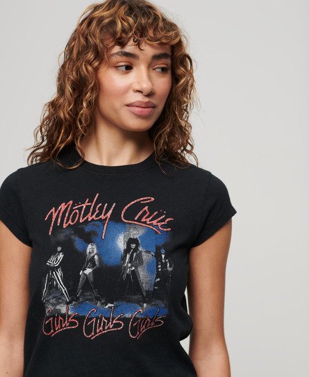 Mötley Crüe-T-skjorte med holkermer