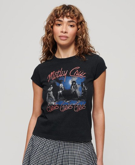T-shirt con maniche ad aletta Mötley Crüe