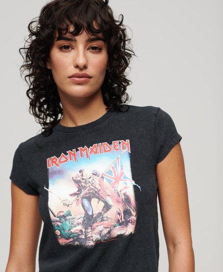 Iron Maiden Band-T-Shirt mit Flügelärmeln