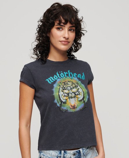 T-shirt con maniche ad aletta Motörhead x Superdry