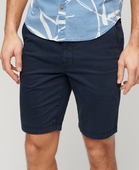 Superdry Men’s Officer Chino Shorts Blue / French Blue - Size: 30
