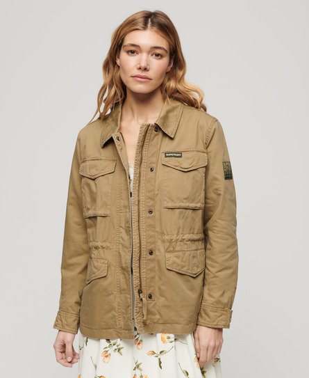 Superdry Women’s Military M65 Jacket Brown / Classic Tan Brown - Size: 14