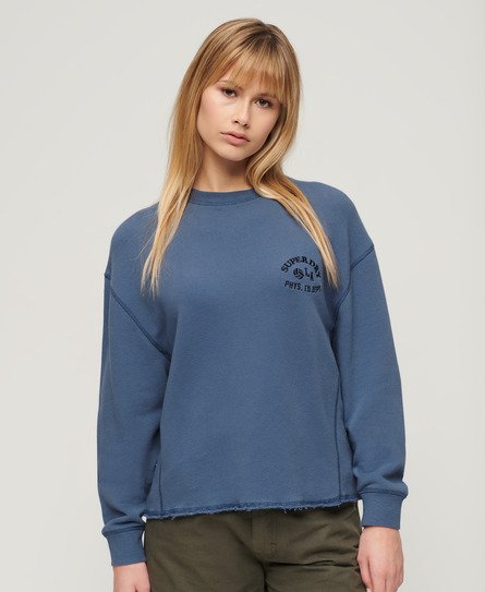Superdry Women’s Athletic Essential Sweatshirt Blue / Wedgewood Blue - Size: 16