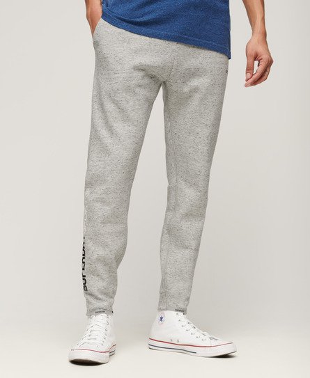 Superdry Men’s Sport Tech Logo Tapered Joggers Grey / Athletic Grey Marl - Size: L