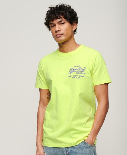 Superdry Men's Neon T-Shirt Yellow / Neon Yellow