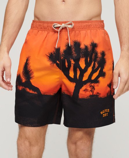 Photographic 17-inch Recycled Swim Shorts