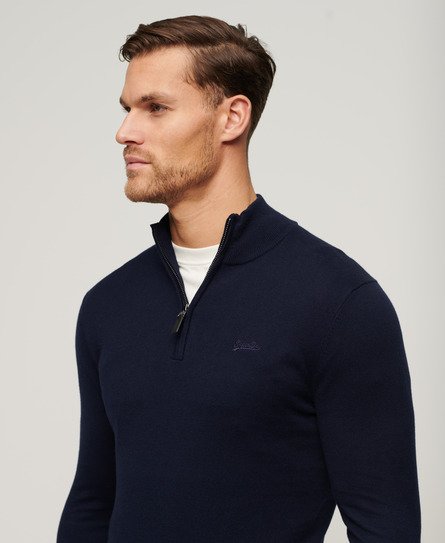 Henley Cotton Cashmere Knitted Jumper