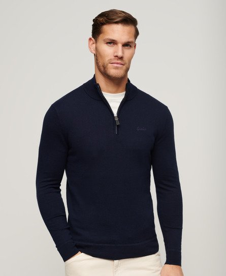 Henley Cotton Cashmere Knitted Jumper