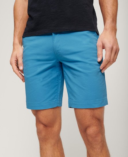 Superdry Men’s Stretch Chino Shorts Blue / Toucan Blue - Size: 30
