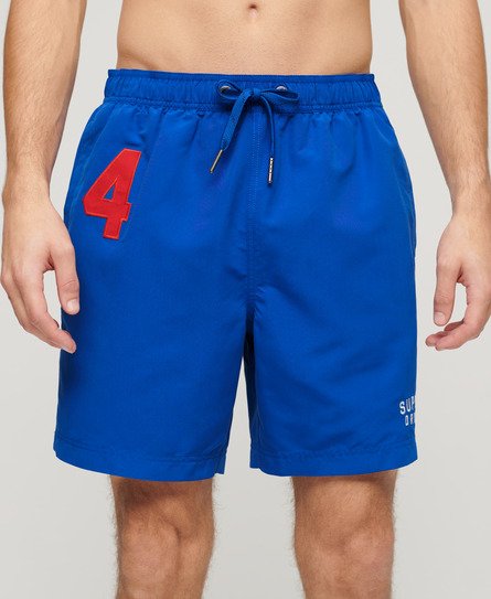 Superdry Men’s Recycled Polo 17-inch Swim Shorts Blue / Voltage Blue - Size: S