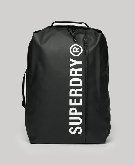 Superdry Women’s 25 Litre Tarp Backpack Black / Black/white - Size: 25L