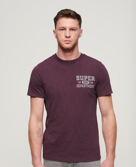 Superdry Mannen Athletic College T-shirt met Print