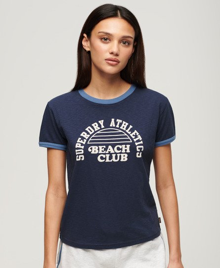 T-shirt contrasté à motif Athletic Essentials Beach