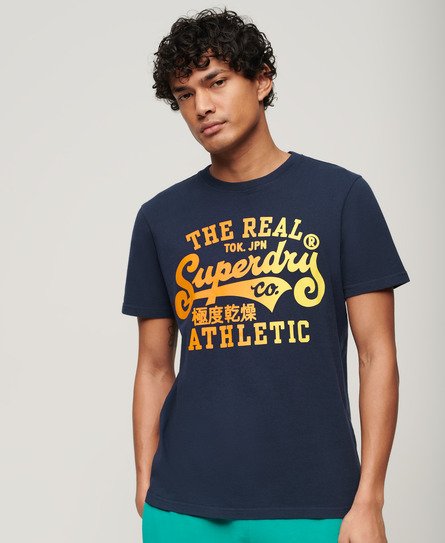 Superdry Men's Reworked Classic Graphic T-Shirt Navy / Navy Marl