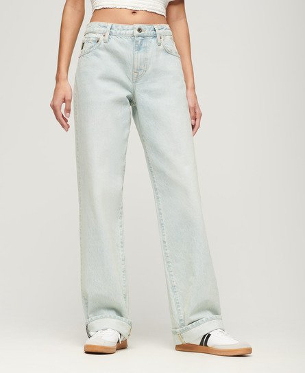 Organic Cotton Mid Rise Wide Leg Jeans