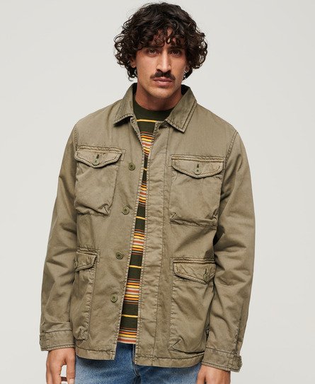 Superdry Men’s Military M65 Lightweight Jacket Green / Dusty Olive Green - Size: S
