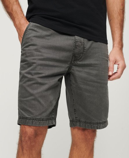 Superdry Men’s Vintage International Shorts Dark Grey / Washed Grey - Size: 36