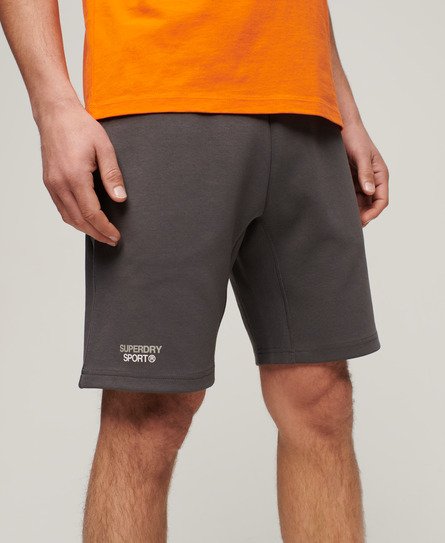 Superdry Men’s Sport Tech Logo Tapered Shorts Dark Grey / Dark Slate Grey - Size: M