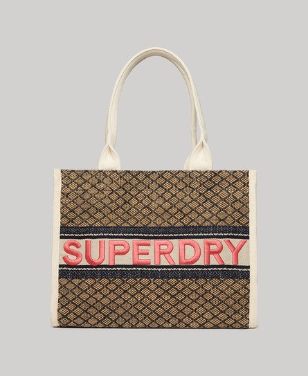Superdry Women’s Luxe Tote Bag Navy / Navy Diamond - Size: 1SIZE