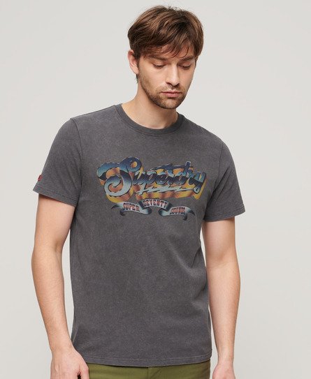 Rockeband-T-skjorte med trykt grafikk