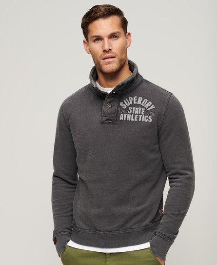Vintage Athletic Henley-Pullover