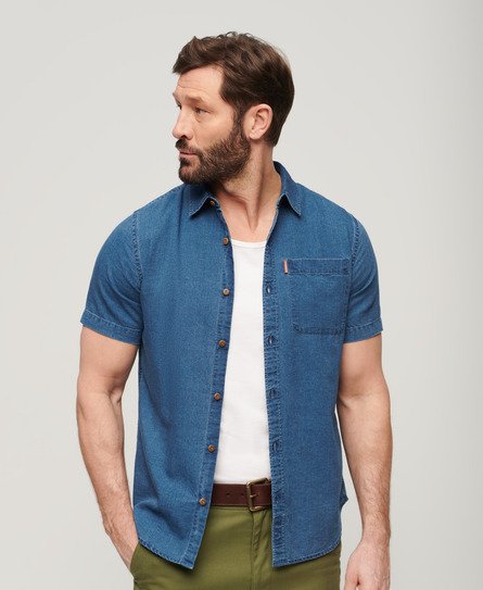 Superdry Men’s Vintage Loom Short Sleeve Shirt - Size: M