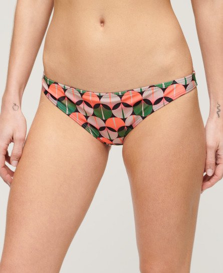 Superdry Women’s Printed Classic Bikini Briefs Orange / Orange Geo - Size: 12