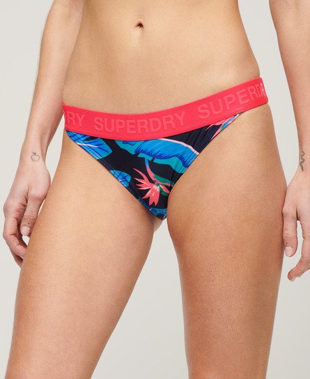 Superdry Women’s Logo Classic Bikini Briefs Navy / Navy Paradise - Size: 14
