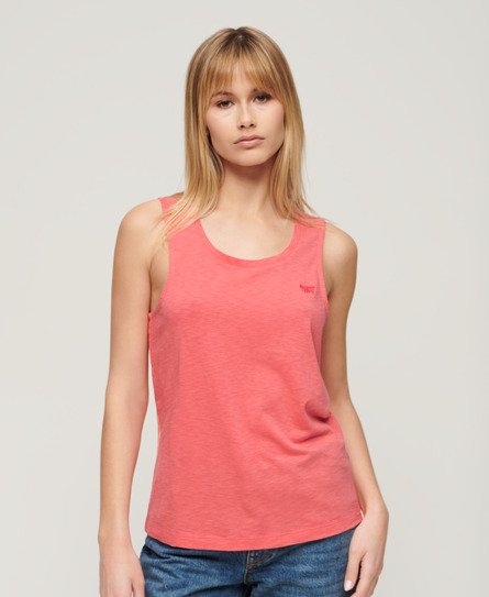 Superdry Women’s Scoop Neck Tank Top Pink / Sugar Coral - Size: 10