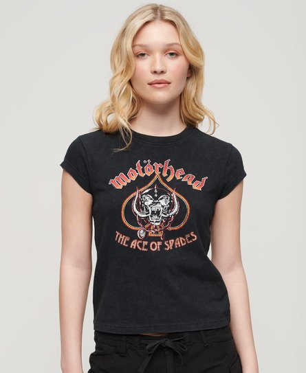 Motörhead x Superdry Cap Sleeve Band T-Shirt