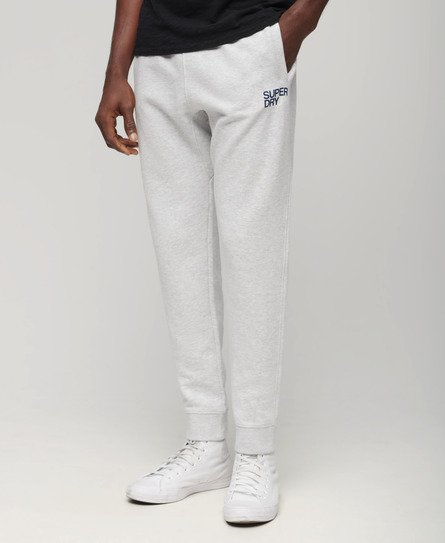 Superdry Men’s Sportswear Logo Tapered Joggers Light Grey / Cadet Grey Marl - Size: Xxl