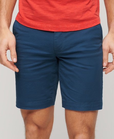 Superdry Men’s Stretch Chino Shorts Blue / Pilot Mid Blue - Size: 36