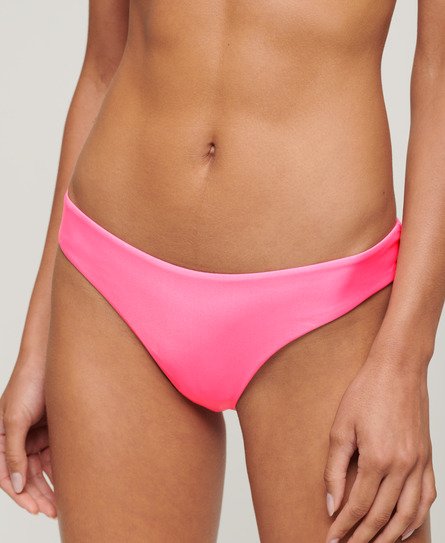 Superdry Women’s Logo Brazilian Bikini Briefs Pink / Paparazzi Pink - Size: 12