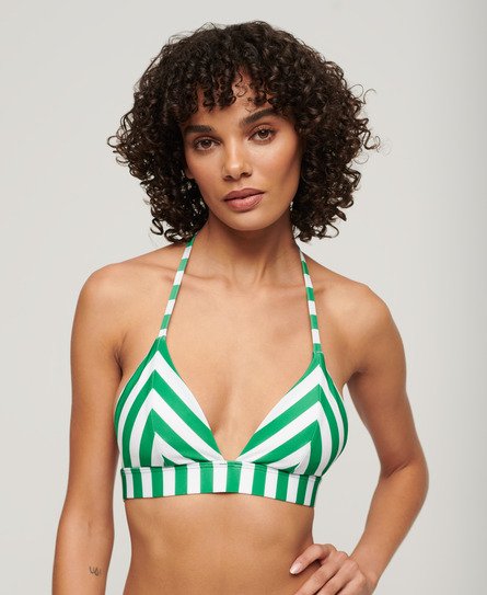 Stripe Triangle Bikini Top