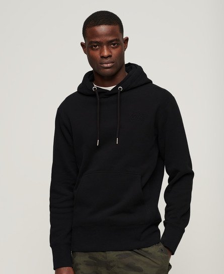 Sportswear hoodie met losse pasvorm en reliëf-logo