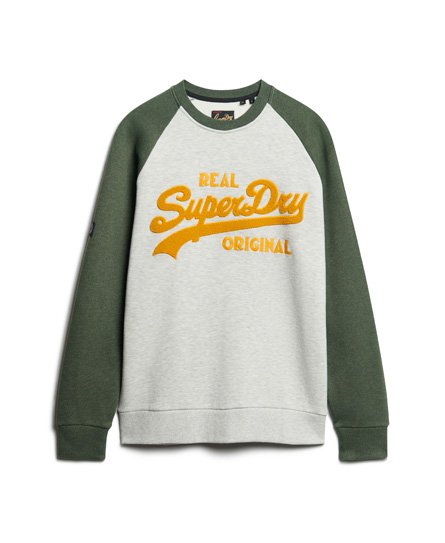 Athletic Vintage Logo Raglan Crew Sweatshirt